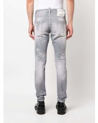 graue Jeans mit Flicken von DSQUARED2