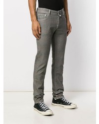 graue Jeans mit Schottenmuster von Jacob Cohen