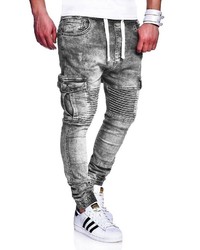 graue Jeans von behype