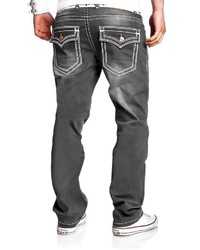 graue Jeans von behype