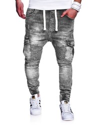 graue Jeans von behype