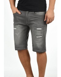 graue Jeansshorts mit Destroyed-Effekten von INDICODE