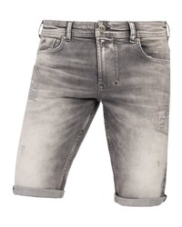 graue Jeansshorts mit Destroyed-Effekten von Miracle of Denim