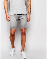 graue Jeansshorts von Brave Soul