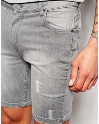 graue Jeansshorts von Brave Soul