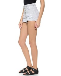 graue Jeansshorts von One Teaspoon