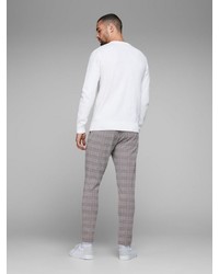 graue Jogginghose mit Schottenmuster von Jack & Jones