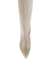 graue kniehohe Stiefel aus Leder von Sam Edelman