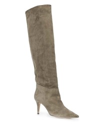 graue kniehohe Stiefel aus Wildleder von Tamara Mellon