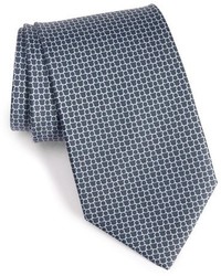 graue Krawatte mit geometrischem Muster