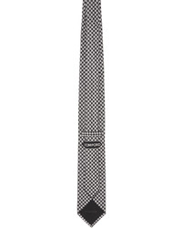 graue Krawatte mit Hahnentritt-Muster von Tom Ford