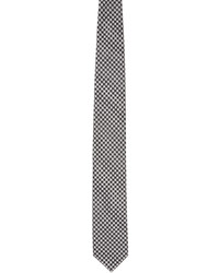 graue Krawatte mit Hahnentritt-Muster von Tom Ford