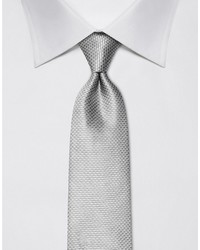 graue Krawatte mit Hahnentritt-Muster von Vincenzo Boretti