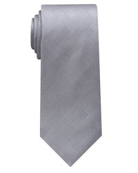 graue Krawatte mit Schottenmuster von Eterna
