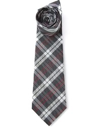 graue Krawatte mit Schottenmuster von Paul Smith