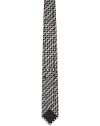 graue Krawatte mit Vichy-Muster von Tom Ford