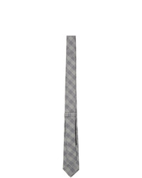 graue Krawatte mit Vichy-Muster von Etro