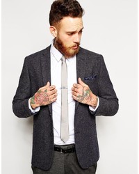 graue Krawatte von Asos