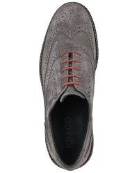 graue Leder Brogues von IGI&CO