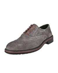 graue Leder Brogues von IGI&CO