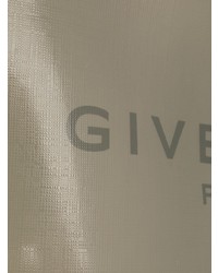 graue Leder Clutch Handtasche von Givenchy