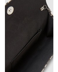 graue Leder Clutch mit Schlangenmuster von NEXT