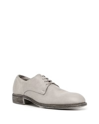 graue Leder Derby Schuhe von Guidi