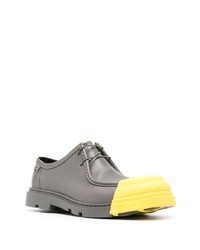 graue Leder Derby Schuhe von Camper