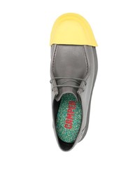 graue Leder Derby Schuhe von Camper