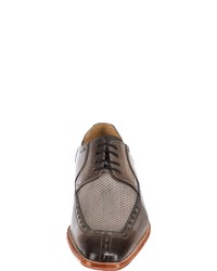 graue Leder Derby Schuhe von Melvin&Hamilton