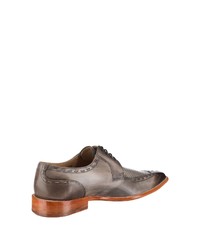 graue Leder Derby Schuhe von Melvin&Hamilton