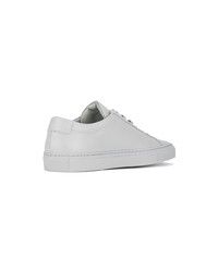 graue Leder niedrige Sneakers von Common Projects