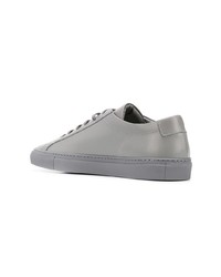 graue Leder niedrige Sneakers von Common Projects