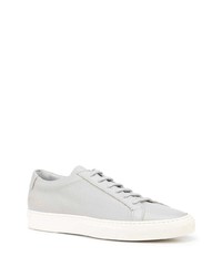 graue Leder niedrige Sneakers von Common Projects