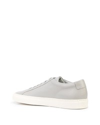 graue Leder niedrige Sneakers von Common Projects