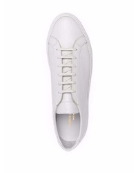 graue Leder niedrige Sneakers von Common Projects