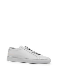 graue Leder niedrige Sneakers von Common Projects