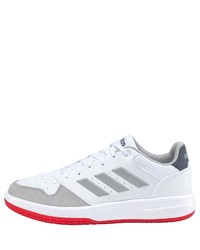 graue Leder niedrige Sneakers von adidas