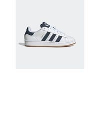 graue Leder niedrige Sneakers von adidas Originals