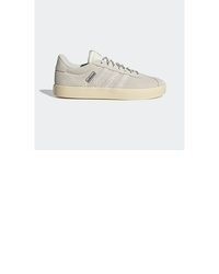 graue Leder niedrige Sneakers von adidas Sportswear