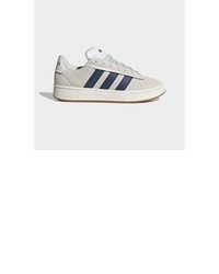 graue Leder niedrige Sneakers von adidas Sportswear
