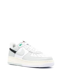 graue Leder niedrige Sneakers von Nike