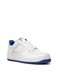 graue Leder niedrige Sneakers von Nike