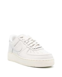 graue Leder niedrige Sneakers von Nike