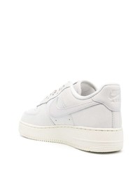 graue Leder niedrige Sneakers von Nike