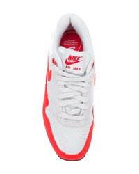 graue Leder niedrige Sneakers von Nike