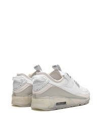 graue Leder niedrige Sneakers von Nike