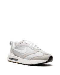 graue Leder niedrige Sneakers von Nike