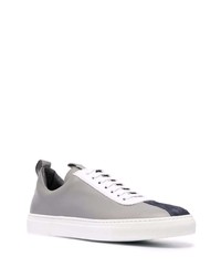 graue Leder niedrige Sneakers von Scarosso