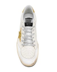 graue Leder niedrige Sneakers von Golden Goose Deluxe Brand